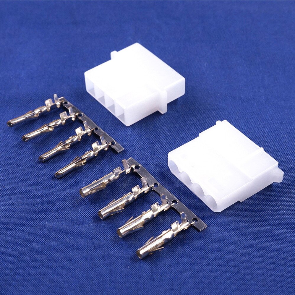 10 ensembles ATX / EPS Molex 5.08mm 4 broches mâle/femelle boîtier de connecteur d'alimentation + bornes pour ordinateur ATX EPS Power