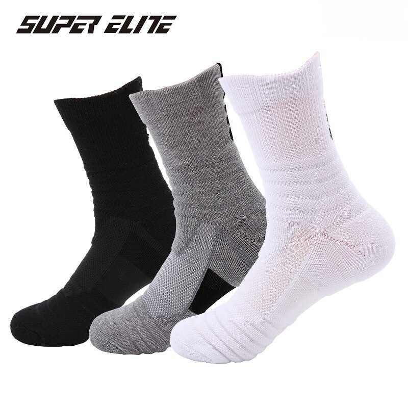 Komfortable Herren Basketball Sport Socken Elite Socken Verdicken Ich bin Freien Sportlich Laufschuhe Socken