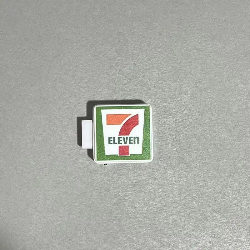 Pegatina magnética para refrigerador de cafetería, etiqueta ligera creativa para tienda de conveniencia, caja de luz familiar magnética, decoración de juguetes: Morado