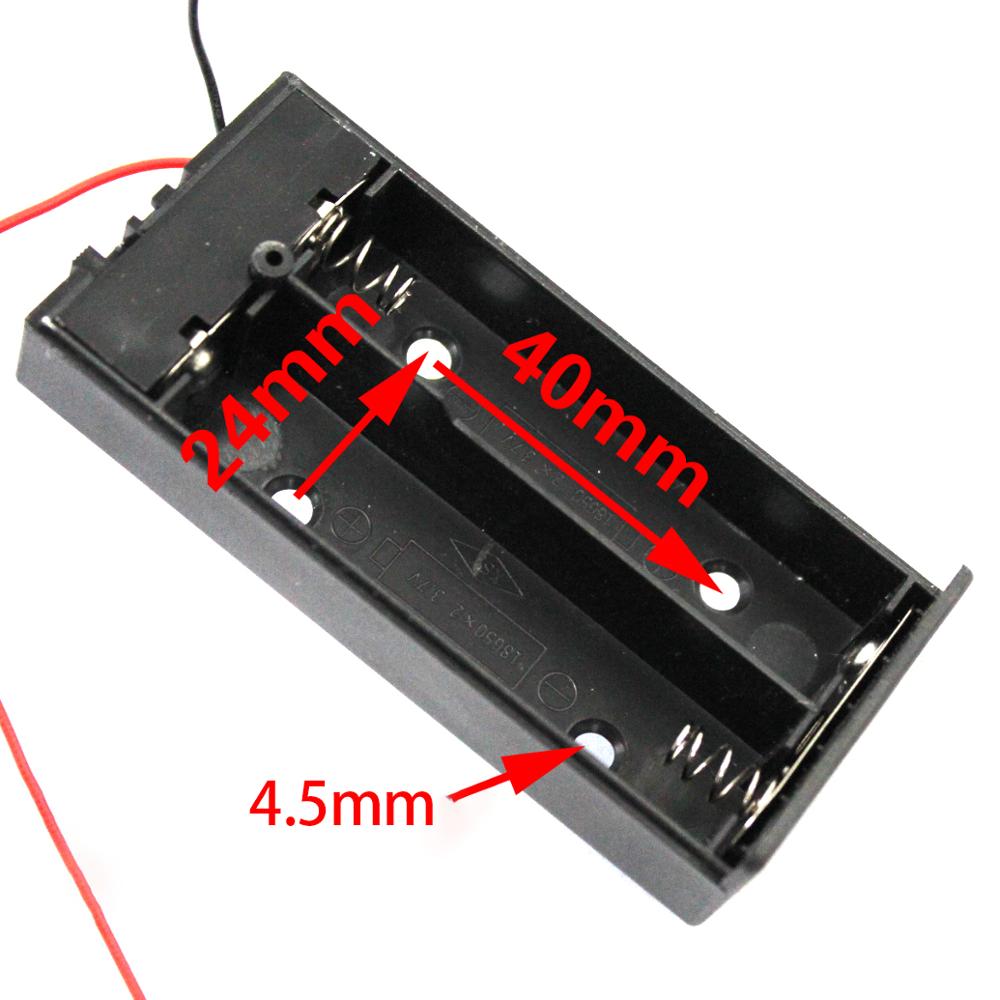 18650 batterie Kasten mit schalter 2 7,4 v Lithium-batterien mit deckel batterie Kasten DIY Bausatz 2 zellen in serie