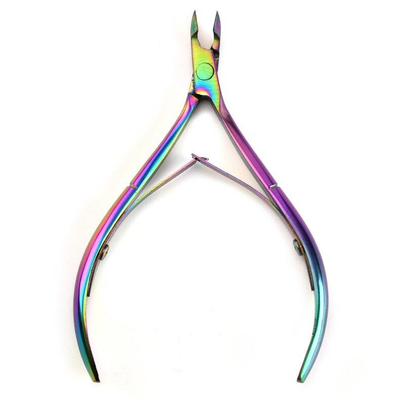 Stainless Steel Toe Nail Nipper Cutter Clipper Ingrown Pedicure Cuticle Scissor: multicolor