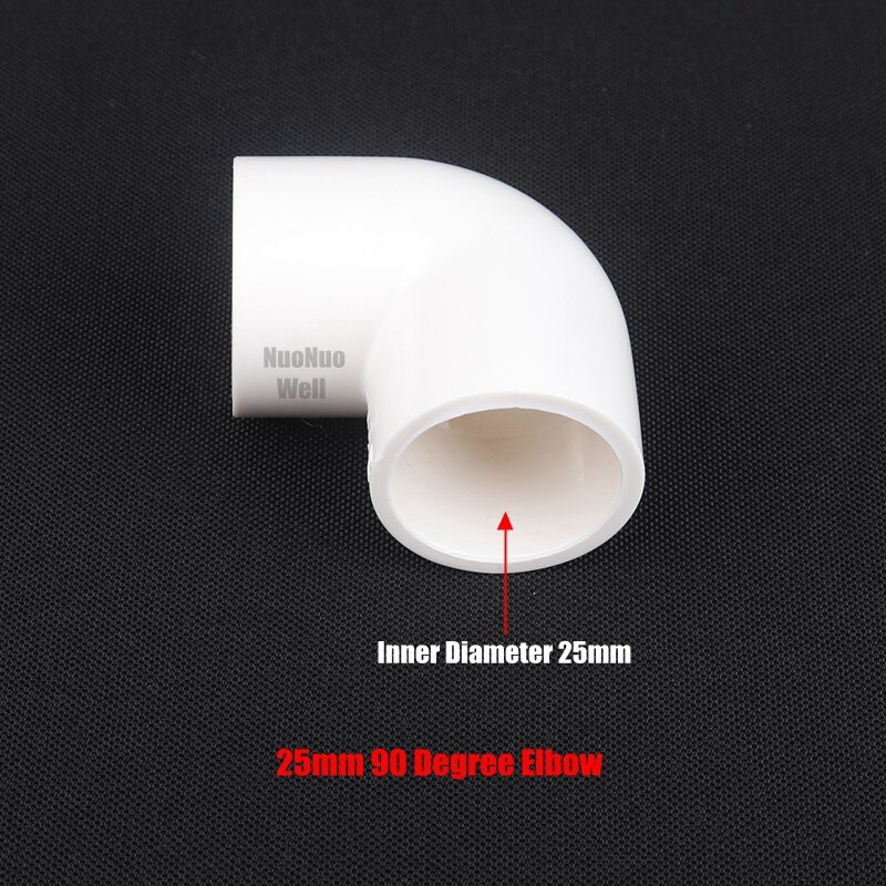 10pcs 25mm All-Out White PVC Joint Aquarium Agricultural Greenhouse Garden Irrigation Water Pipe Connector fittings Quick Joints: 25mm 90 Degree Elbow