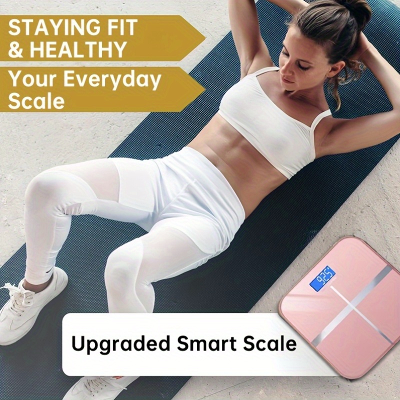 Digitale Personenwaage mit hoher Tragfähigkeit, Multifunktions-Temperaturanzeige, großes FassungsvermöGen, Ideal für Höhle Heim-, Fitnessstudio- oder Bürogebrauch