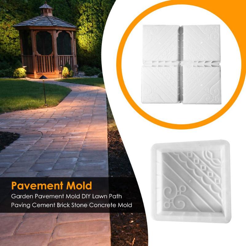 Pavement Mold Garden Courtyard Walkway Path Concrete DIY Paving Cement Road Mold Classic Colors and Simple Durable