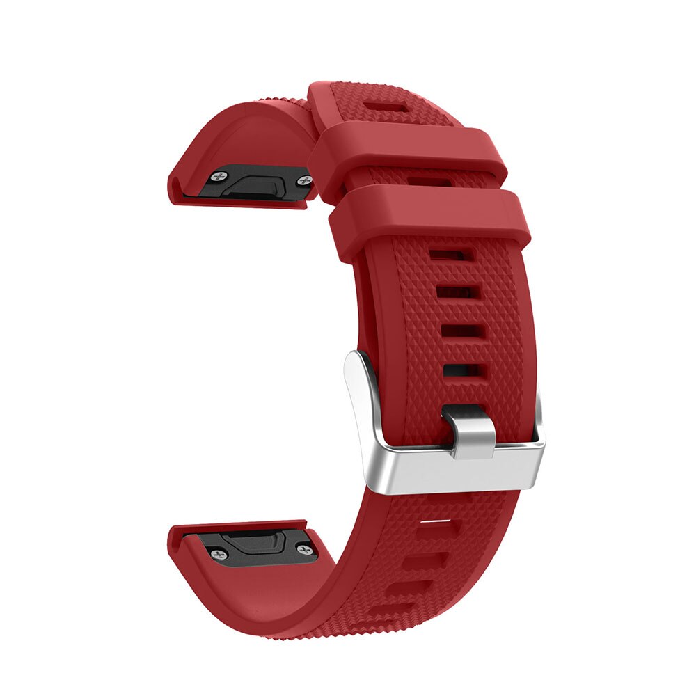 Originele Vervangende Band Strap Voor Garmin Fenix 5/5 plus forerunner 935 GPS Horloge 22mm Horlogeband Quick Release fit band: Deep red