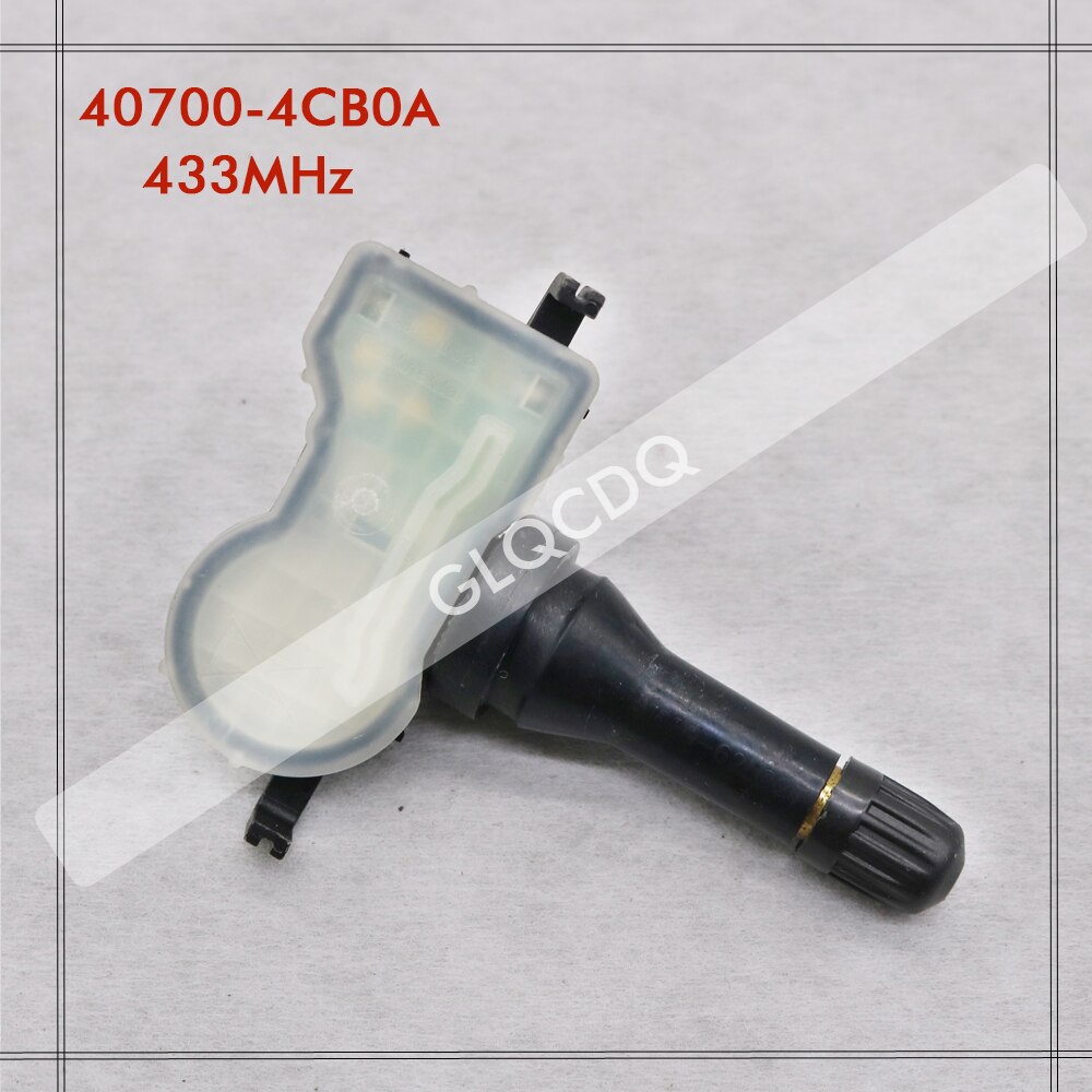 Tpms sensor til nissan qashqai ii  (j11)  nissan dæktryk sensor tpms 433 mhz 40700-4 cb 1b 40700-4 cb 0a 40700-4 cb 1a