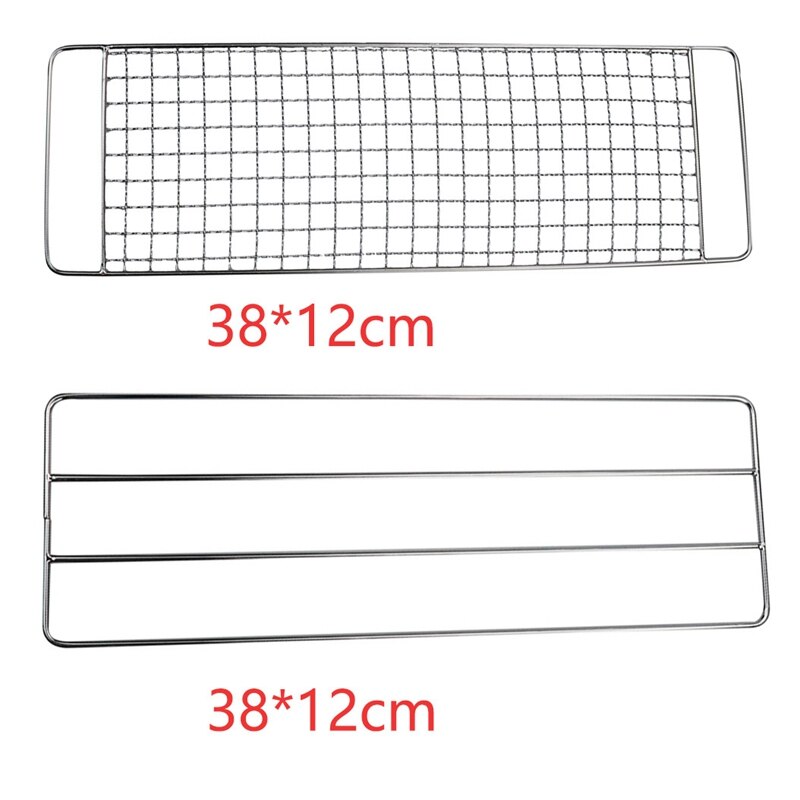 Filet à griller en acier inoxydable, 2 pièces, support de refroidissement pour Barbecue de Camping, support pour Pot de pique-nique en plein air, BBQ304