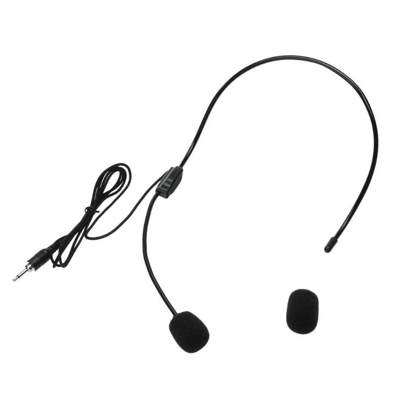 Mini Portable Single Direction Wireless Microphone Lightweight Headset 3.5mm Thread Jack Condenser Microphone for teaching