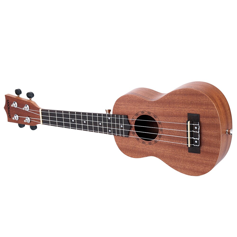 Ammoon-ukelele acústico de 21 pulgadas, instrumento Musical de cuerda de 4 cuerdas con 15 trastes, diferentes tipos de Guitarra