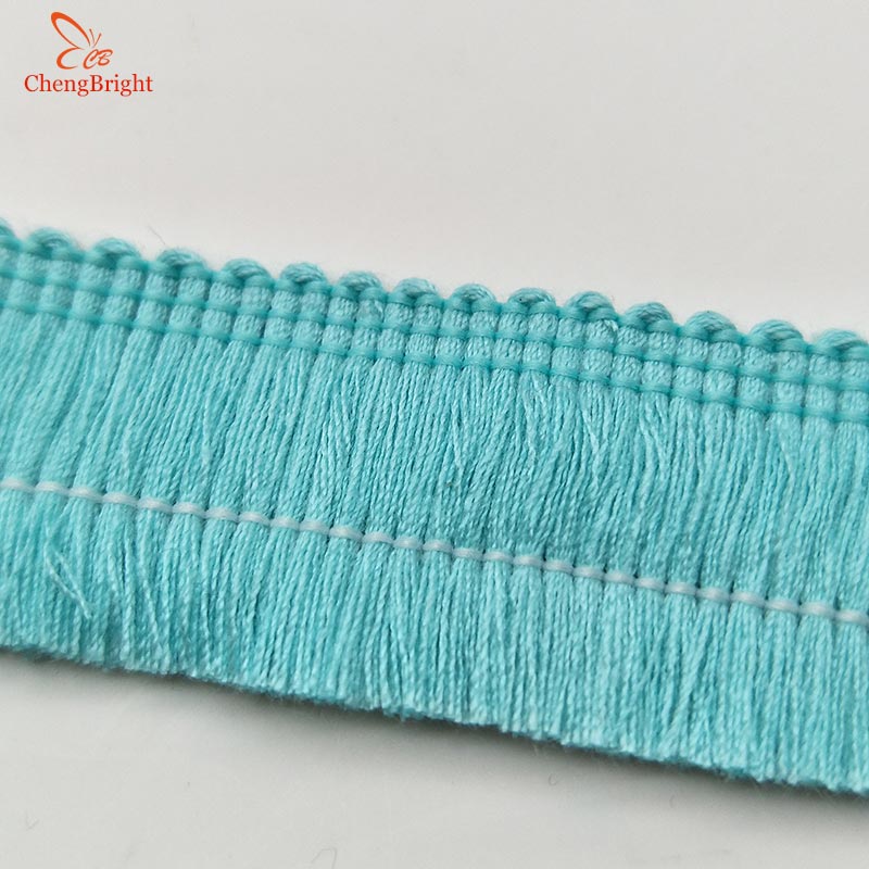 CHENGBRIGHT-frange en dentelle garniture frange | 1 cour 2.5cm de large, garniture frange, pour robe latine, vêtement de scène, accessoires dentelle, ruban