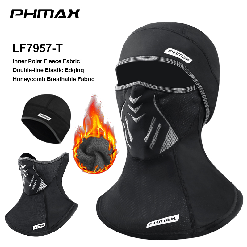 PHMAX-mascarilla de esquí para hombre y mujer, mascarilla térmica de lana para invierno, calentador, resistente al viento, transpirable, equipo para clima frío, gorro de patinaje y esquí: Multicolor