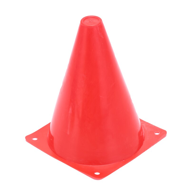 18cm 7 tommers fotballtrening trafikkkjegler aktivitetskjegler skating skateboard fotballtrening multifunksjons sportsutstyr: Rød