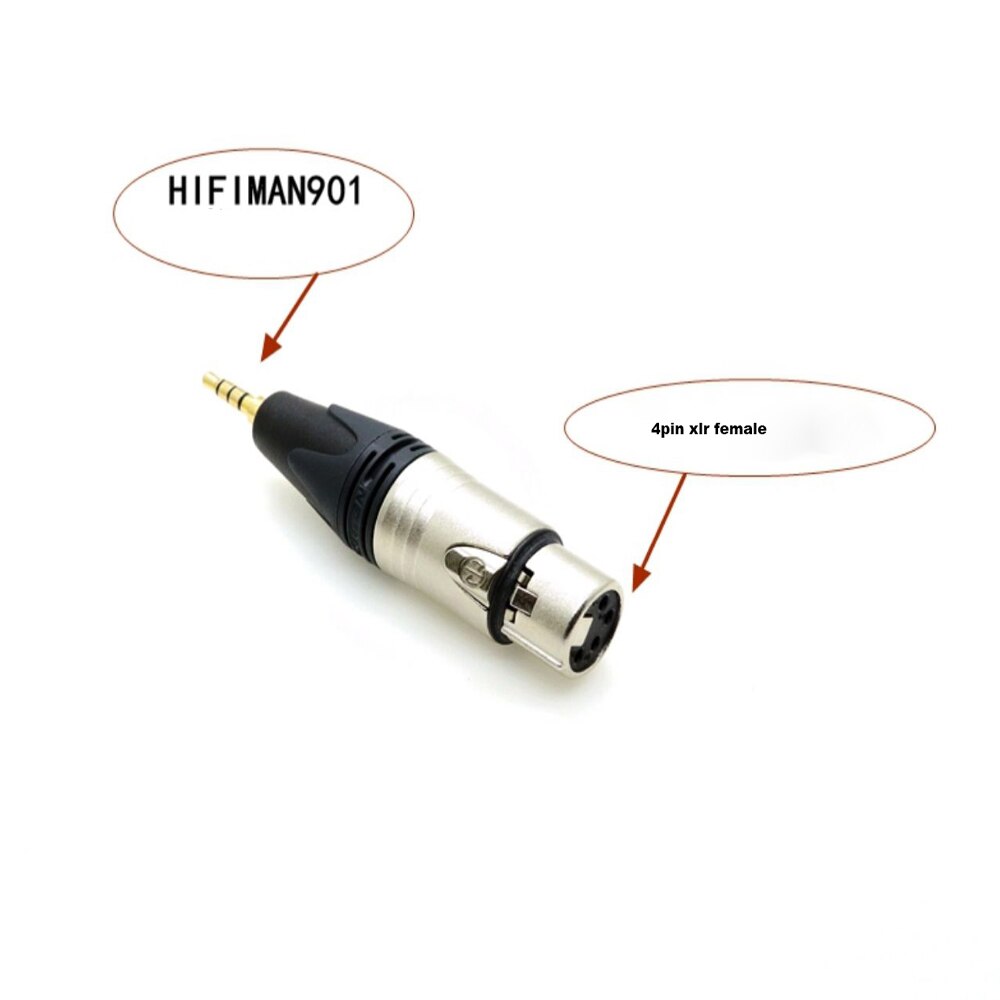 HIFI NEUTRIK 4 Pin XLR to 4.4mm Pentaconn Adapter Male to Female Angle