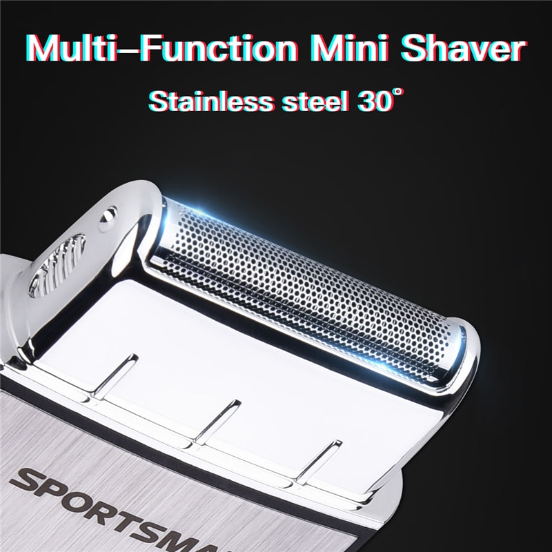 Men USB Rechargeable Cordless Travel Shaver Single Blade Reciprocating Beard Razor Mini Portable Electric Shaving Machine