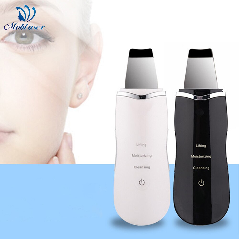 Ultrasonic Face Skin Scrubber Ultrasonic Shovel Peeling Vibration Blackhead Removal Exfoliating Skin Scrubber Galvanic Therapy