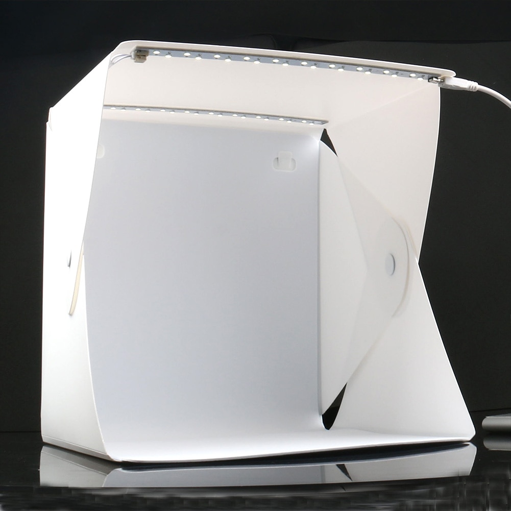 Mini opvouwbare studio diffuse softbox lichtbak met led-licht fotografie achtergrond fotostudio lfx-ing