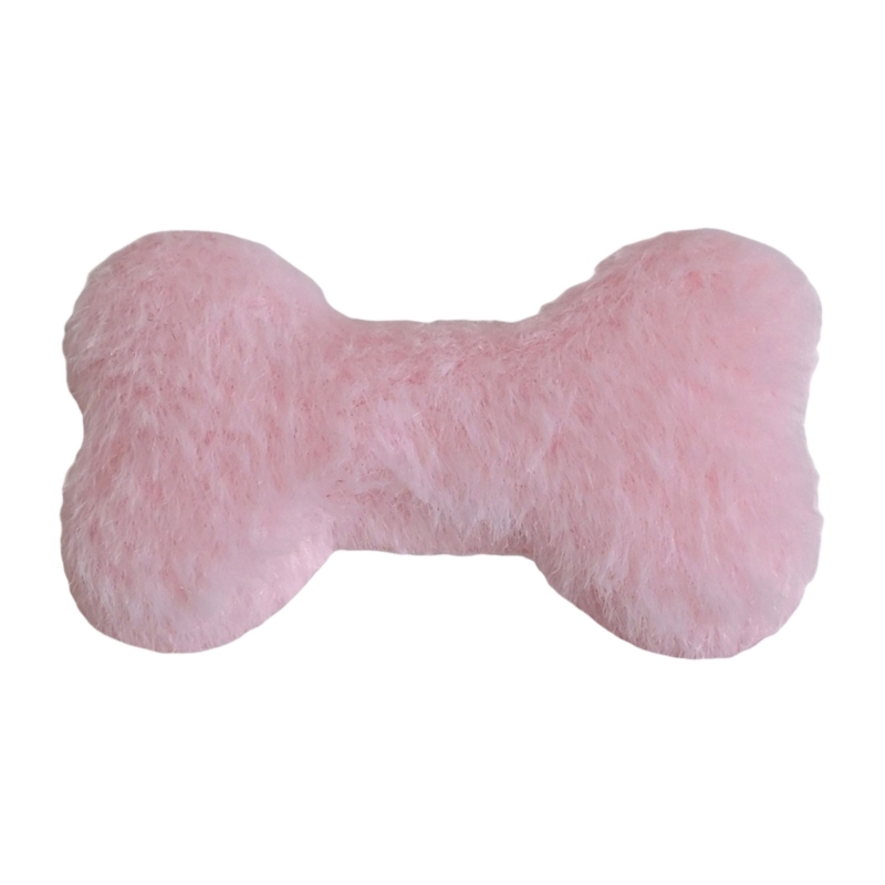 Horquilla con flequillo lateral para citas diarias, nueva pinza para con forma hueso perro peluche, pasadores: Rosa