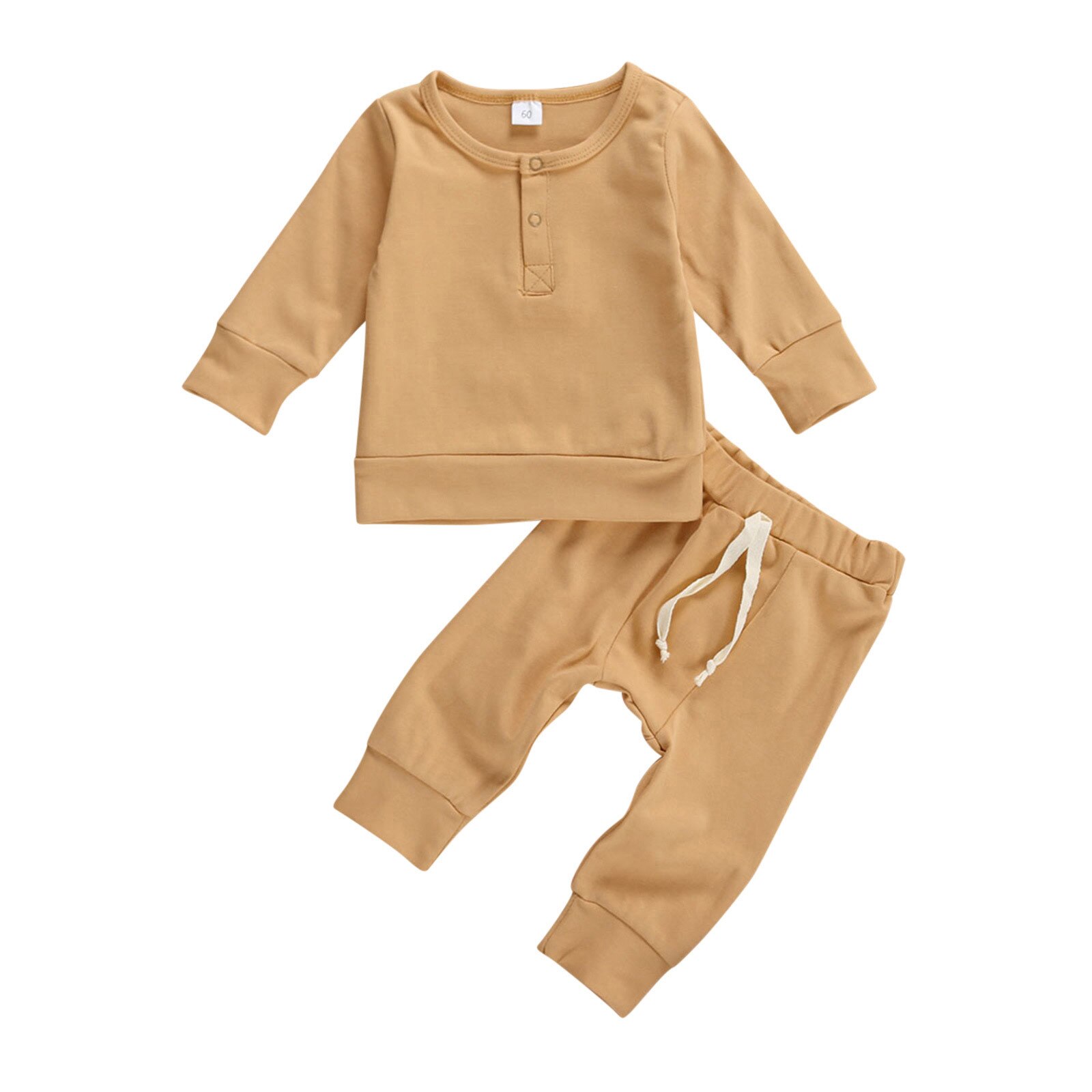 Infant Newborn Baby Girl Clothes Boys Loose Winter Warm T-shirt Long Sleeve Tops+Pants Outfits Toddler Winter Sets kids clothes: A / 3M