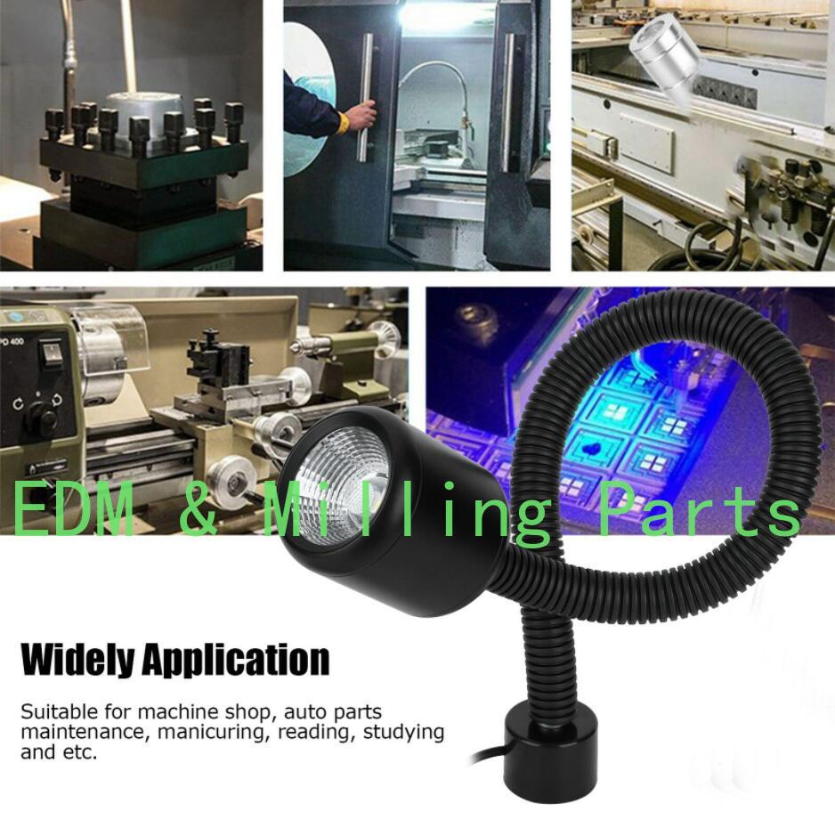 Milling Machine LED 12W Work Light CNC Machine Lathe Milling Sewing Gooseneck Working Lamp For Bridgeport Mill Part