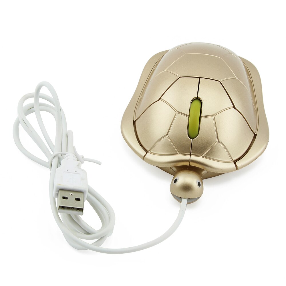 Cute Animal Turtle Shape USB Wired Mouse 1000DPI 3 Buttons Kids Children Optical Mice for PC Laptop Computer