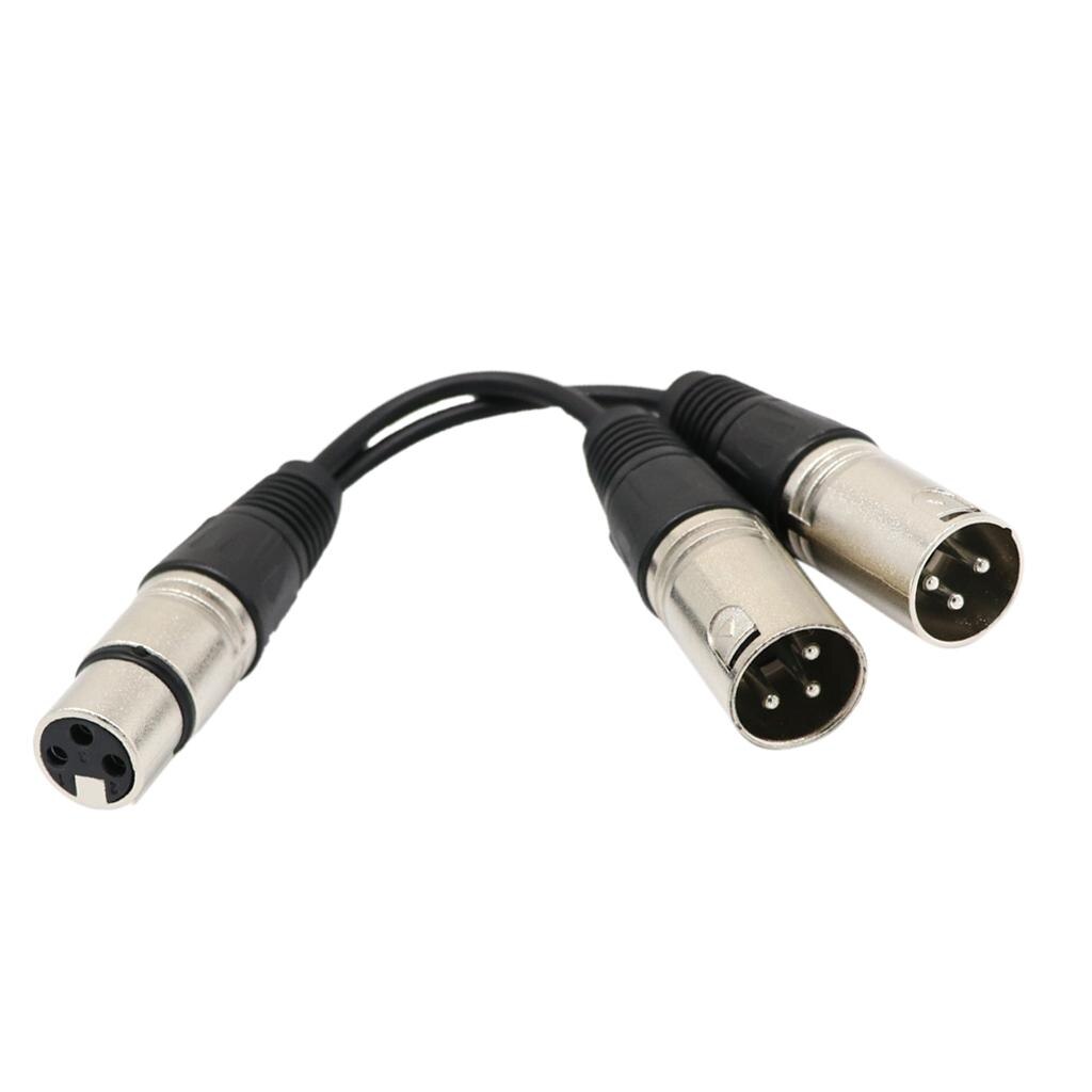 Xlr Female Naar 2 Male Microfoon Kabel/Audio Cord/Mic Lead Splitter Connector