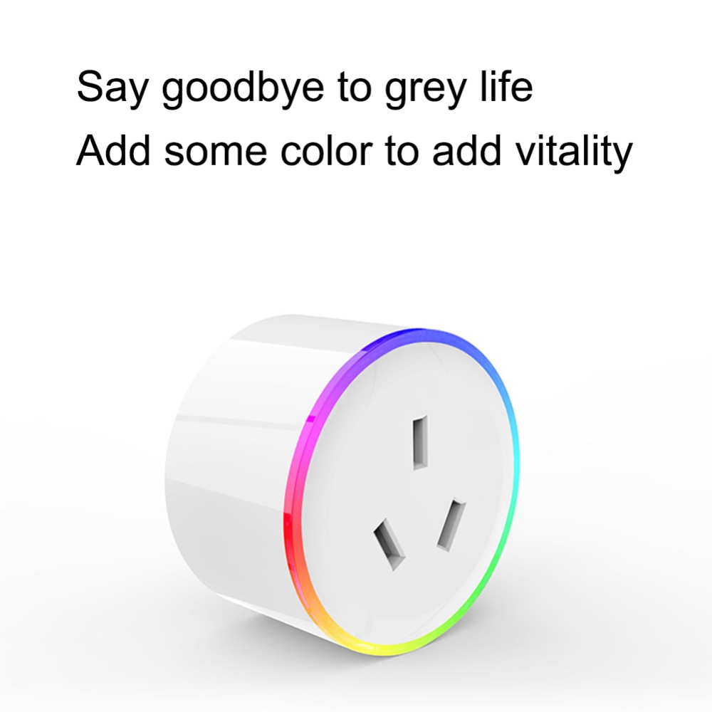 Smart wifi-stik wifi hjem smart au-stik med timerudtag strømstik strømmonitor fjernbetjening til android/ios telefonapp
