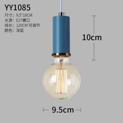 Drie scandinavische kroonluchters restaurantlamp led moderne minimalistische barlamp aluminium industriële wind: Duidelijk