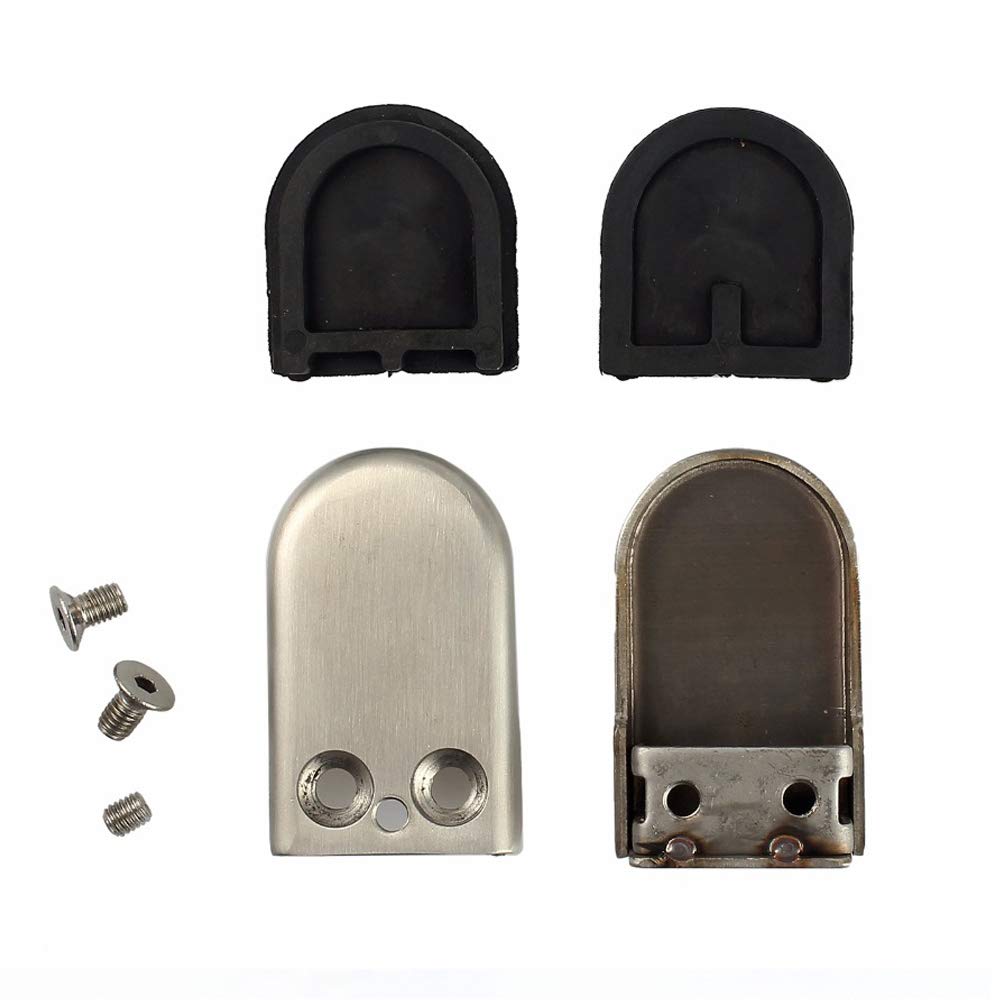 Pinces à verre rondes en acier inoxydable 304, 4 pièces, support de verre réglable, à dos plat pour Balustrade, 10 12 15mm