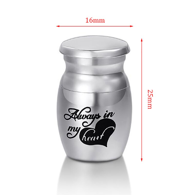 Roestvrijstalen urn voor huisdieren, as van een huisdier, as van een hond of kat, askist voor crematie