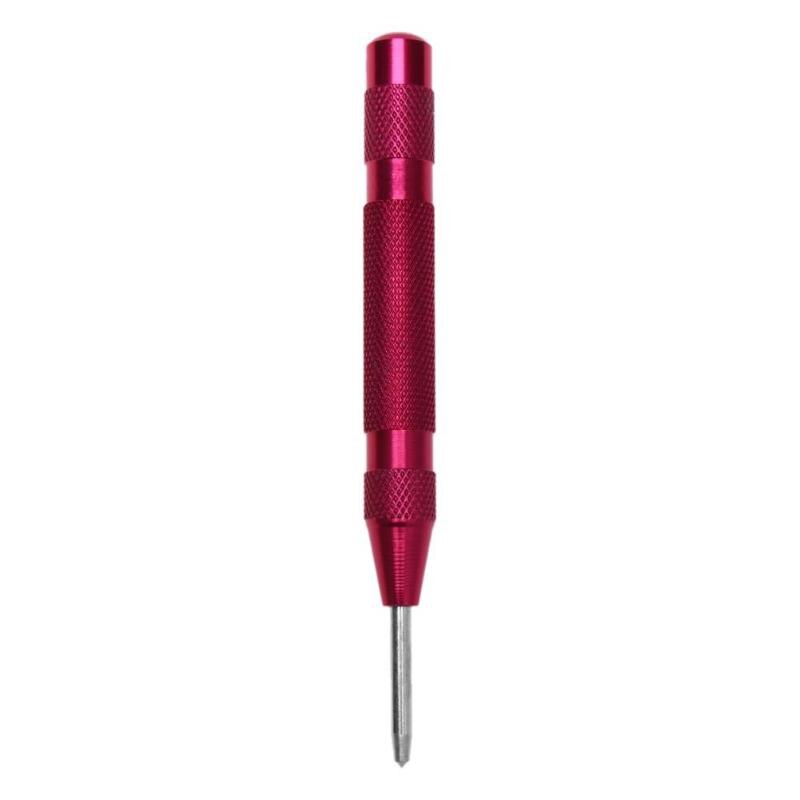 Automatic Center Punch/Dot Punch Steel Strikes Spring Loaded Marking Starting Holes Tool Speed Automatic Centre Punch: Red