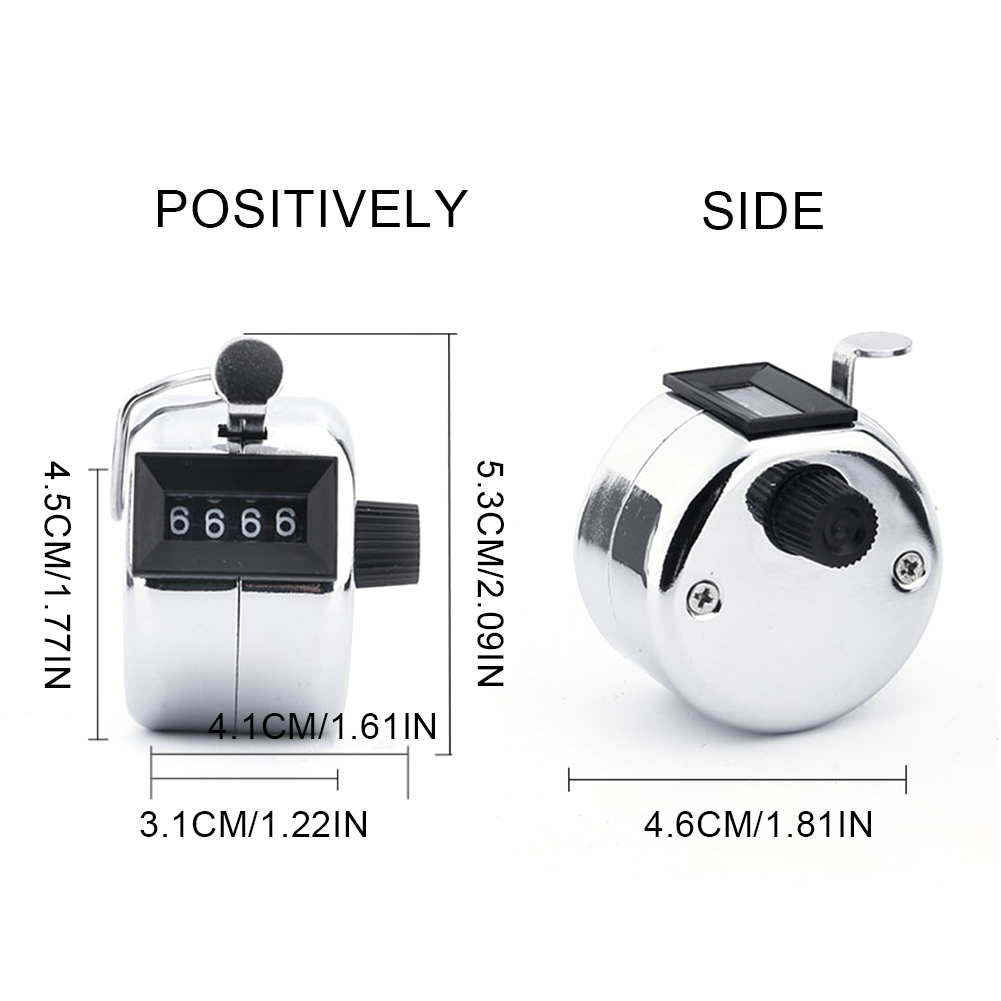 Compteur de pointage en métal pour déterminer le nombre de chiffres à 4 chiffres, compteur ClUNICEF pour compter l'entraîneur ogo, le golf, la pêche, le compteur de pas