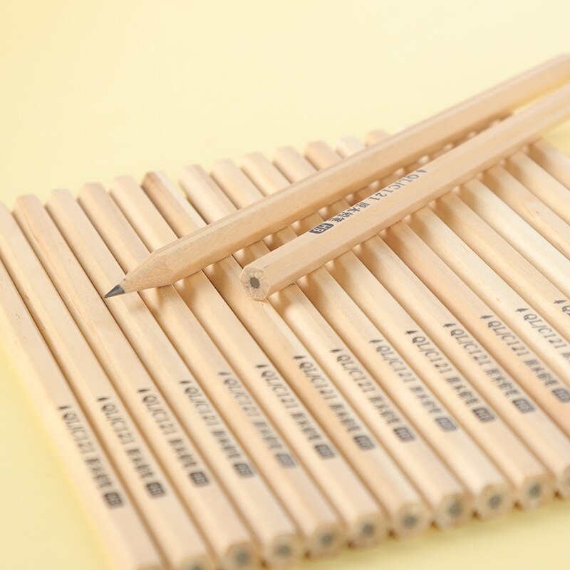 20/25/30/50 Pcs Log Hb Potlood Milieuvriendelijk Hout Hexagon Holding Potlood Student Test Trekken Schrijven School levert