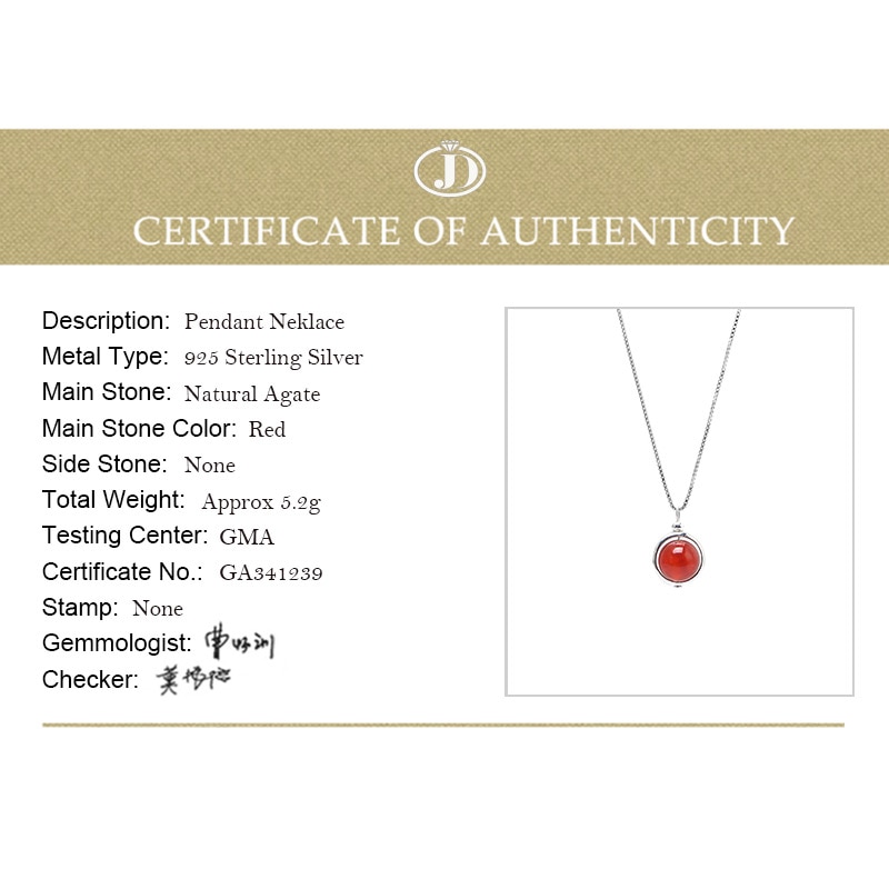 JD Neue Einfache Runde 925 Sterling Silber Farbe Lila Amethysten Natürliche Stein Anhänger für Halsketten Schmuck