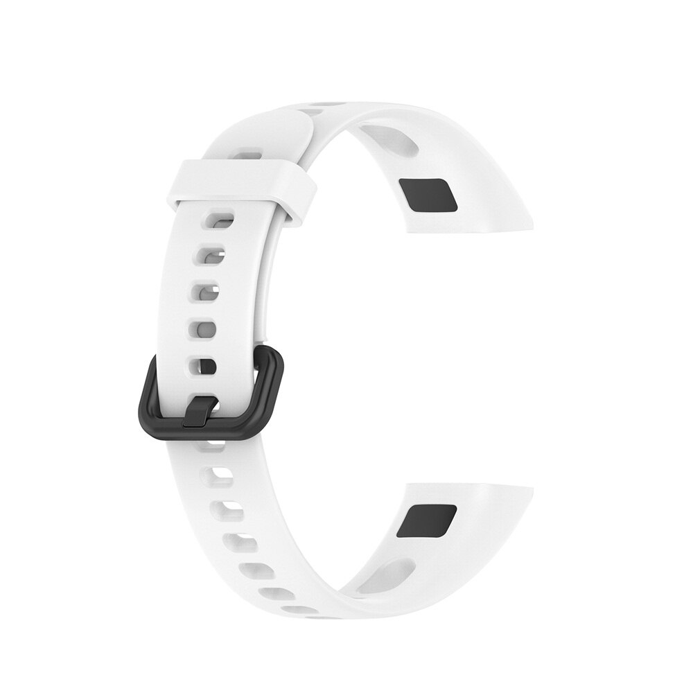 Soft Sports Silicone Wrist Strap Replacement Watch Band for HUAWEI Band 4 / Honor 5i Buckle Smart Watch Accessories: white