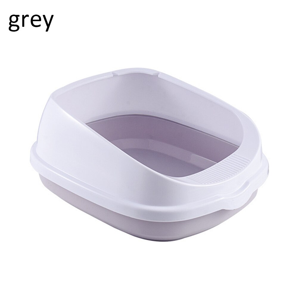 Toilet Bedpan Cat Litter Box Cat Dog Tray Toilet Teddy Anti-Splash Pet Dog Toilette Puppy Indoor Plastic Sandbox Pets Supplies: gray