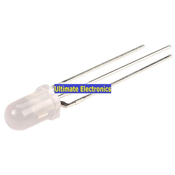 1000pcs F5 red and blue fog Common Cathode/Anode 5MM LED light bulb fog double color round top dissfused