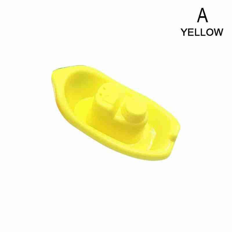 1 stk babybad lekevann leketøy plast flytende båt leke baby bade strand flytende skip leke baby pedagogisk badeleke: Gul