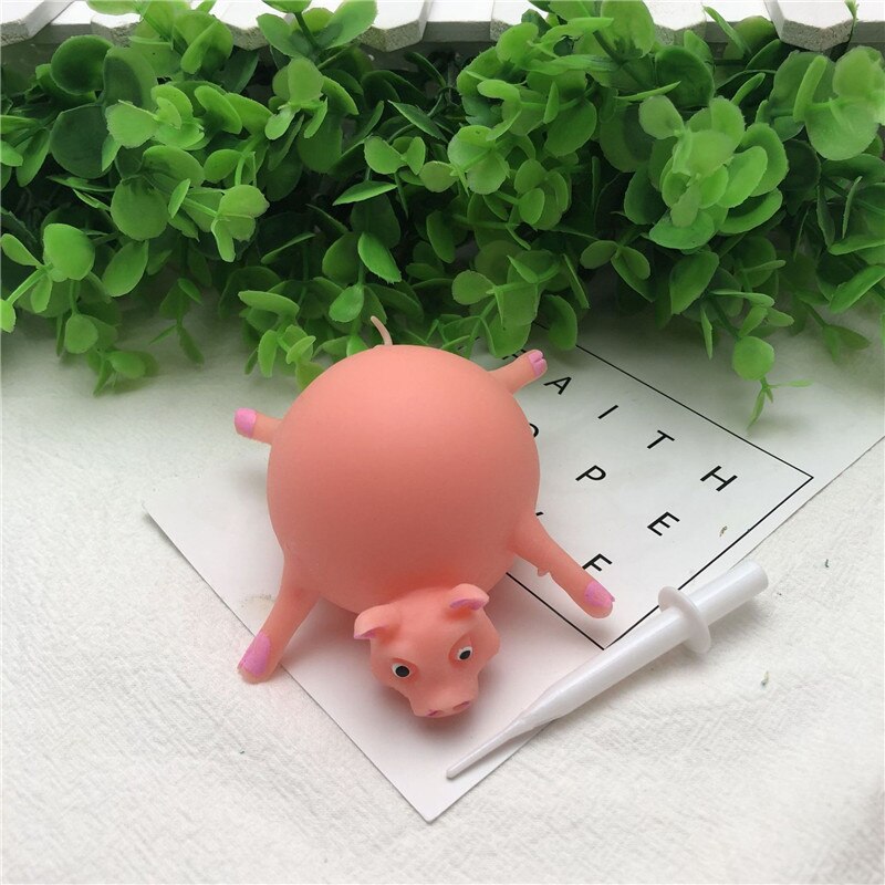 11 stili Divertente Squishy TPR Che Soffia Animale Spremere Anti-stress In Gomma Morbida Giochi Gonfiabili Palla Giocattoli Per I Bambini I Bambini G: pig