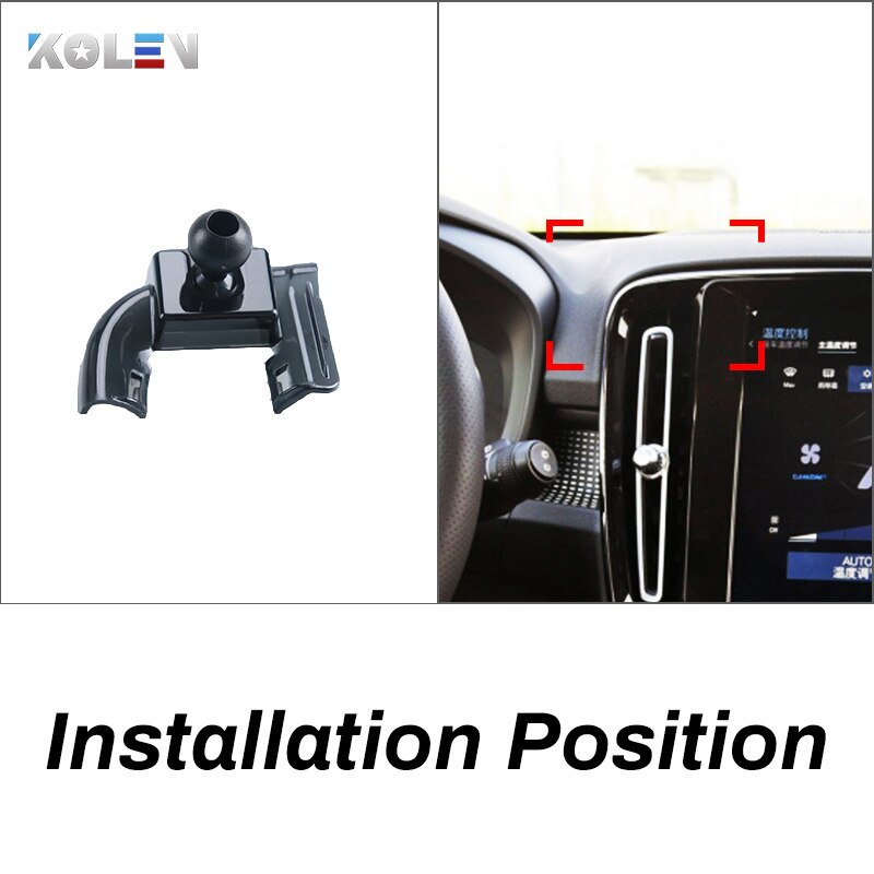 Soporte para móvil de coche para Volvo S60, V60, , , , GPS de gravedad, montaje especial para teléfono móvil, soporte de navegación