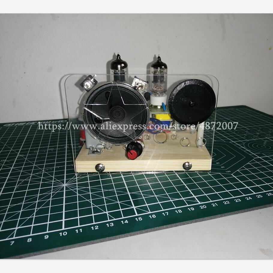 6J1+6J1DIY Entry-level preferred product ,110V 220V Electronic Vacuum Tube Super Regenerative FM Tube Radio Receiver Kits