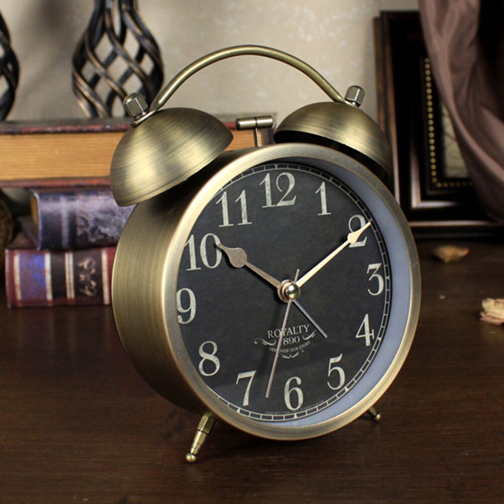 1pc Alarm Clock Practical Decorative Novel Retro Table Alarm for Co-worker Friends