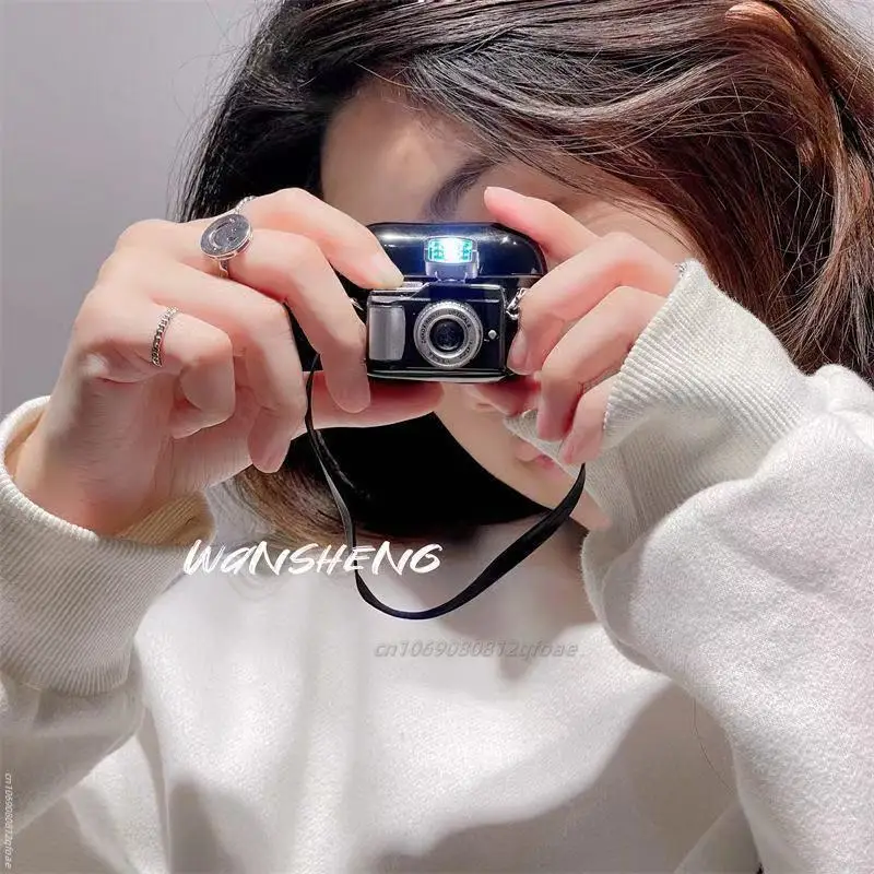 Hörlursfodral till apple airpods 3 2 1 pro fodral mjukt silikonfodral till hörlurar med rem kamerafodral till air pods