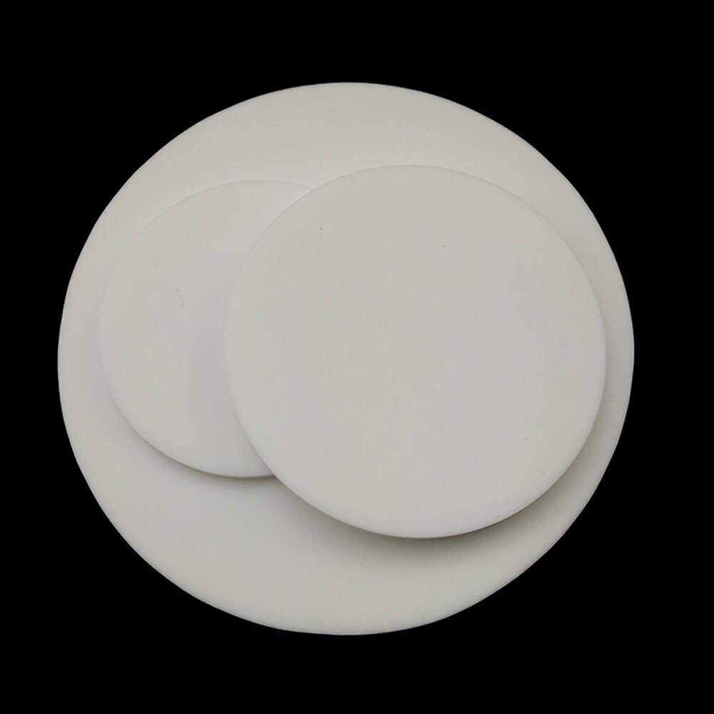 2pcs 3.5mm Thick Round Silicone Rubber Sheet Mat Diameter 21-83mm White/Black Seal Heat Resist Insulation Flat Gasket