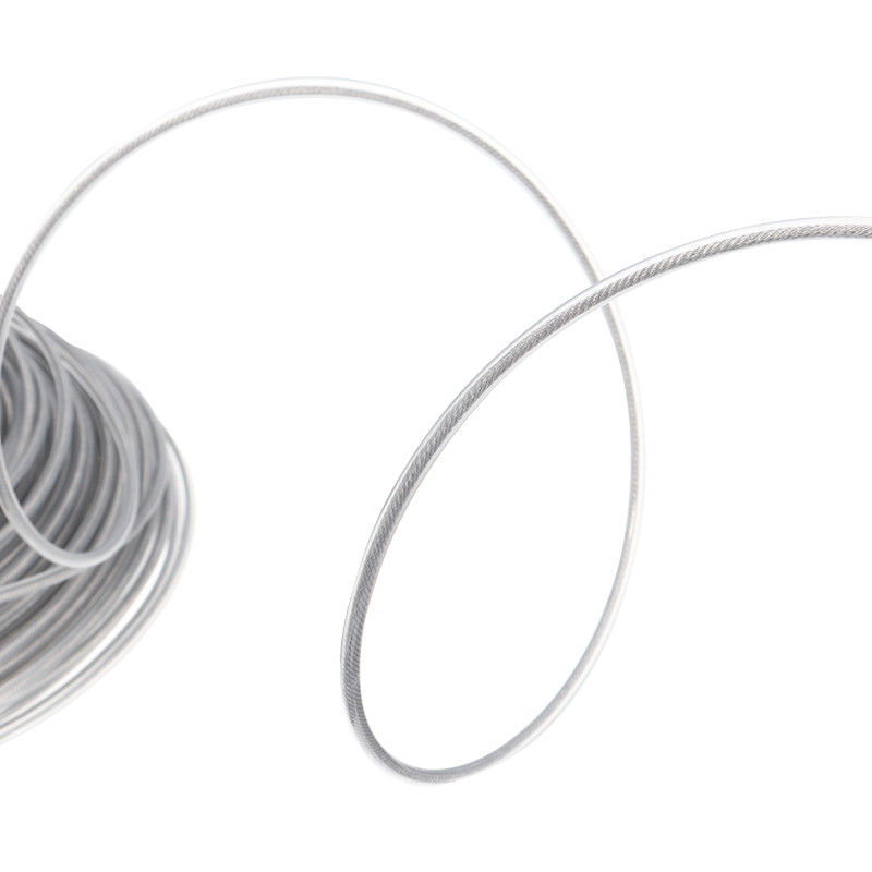3mm/2.7mm Steel Wire Grass Trimmer Wire Rope Cord Line Strimmer Brushcutter Long Round Roll Grass Replacement Trimmer line