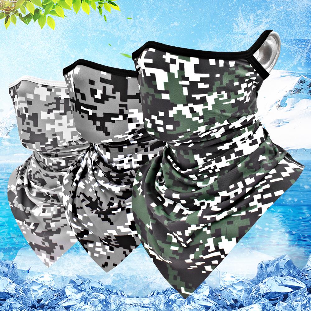 Wosawe Motorfiets Gezichtsmasker Camouflage Bandana Bivakmuts Gezichtsmasker Skiën Skate Rijden Sjaal Ademend Motocross Masker