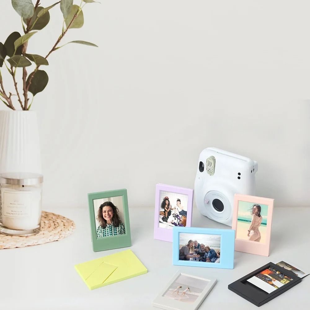3 inch Vertical Photo Frame Colorful Mini Film Frame Instant Film Camera Picture Holder Art Photo Display Desktop Decor