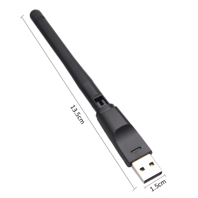 Usb 2.0 Wifi Draadloze Netwerkkaart 150M 802.11 B/G/N Lan Adapter Met Roterende Antenne Voor laptop Mini Wifi Dongle