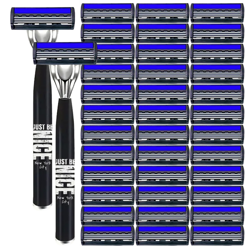 Razor Classic 3 Layer Safety Razor for Mens Shaving&Womens Hair Removal Shaving Blades Manual Shaver