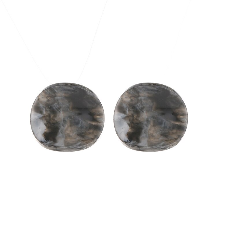 Pendientes de Clip circulares a la para mujer, 1 par, pendiente llamativo geométrico, pendiente de Metal, pendiente colgante a la , tendencia de joyería