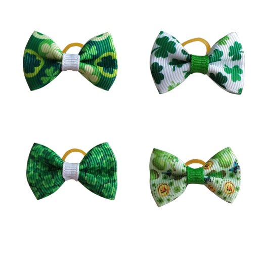 Accesorios para mascotas, lazos para el pelo de perro, bandas de goma, decoración para Collar de pelo de Mascota, accesorios para perro, 100 Uds.